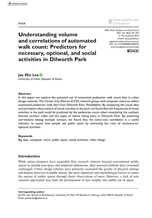 Understanding volume and correlations of automated walk count: 3